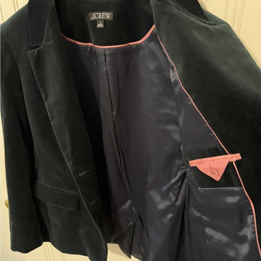 J. Crew Midnight Velvet Blazer - Picture 5 of 7